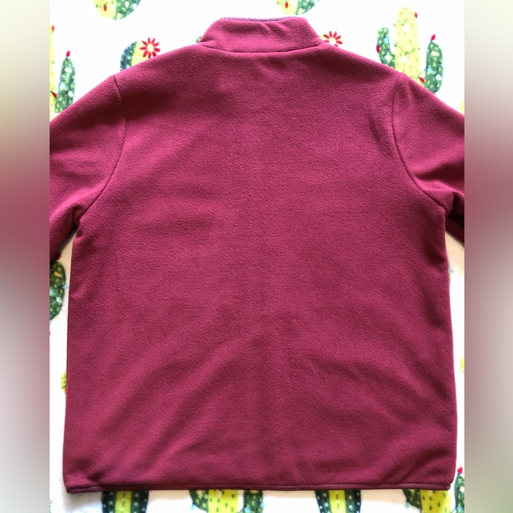 Vans Tommy Burgundy Fleece Zip Jacket - Picture 9 of 11
